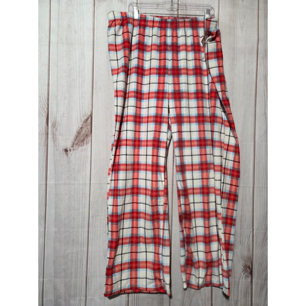 Wondershop Target Red White Blue Plaid Fleece Pajama Pants Womens 2X New